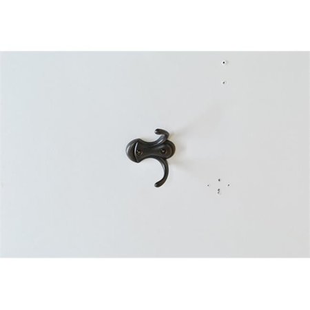 BLUEPRINTS Horizontal Double Robe Coat Hook; Venetian Bronze BL478628